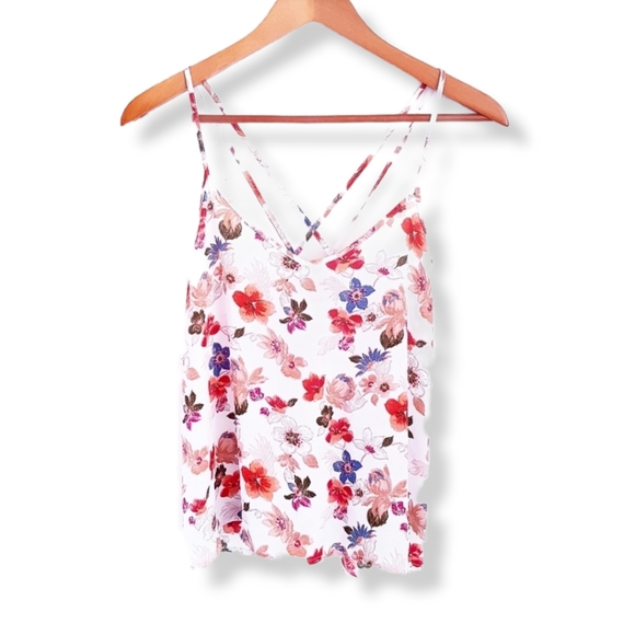 HOLLISTER Floral Sphagetti Strap Cami Tank Top - Picture 1 of 8